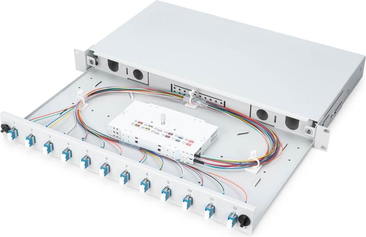 Produktbild Digitus LWL Spleissbox, bestückt, LC, OS2