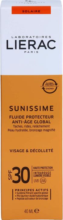 Actual product image Lierac Fluide Sun Protection Factor 30 (Sun cream face, SPF 30, 40 ml, 65 g)