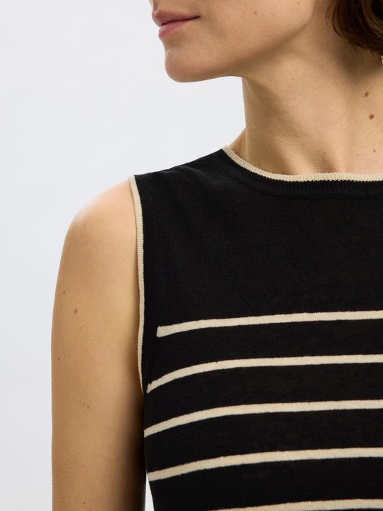 Image du produit Selected Femme Leinenmix Stricktop (S)
