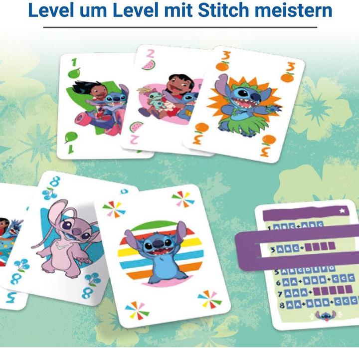 Produktbild Ravensburger 24700 - Disney Stitch Level 8 - Das beliebte Kartenspiel für 2-6 Spieler und (Deutsch, Englisch, Französisch, Italienisch, Niederländisch, Portugiesisch, Spanisch, 2 - 6 Spieler)