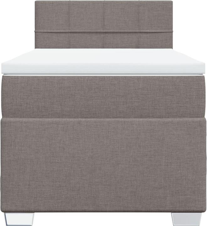 Produktbild vidaXL Bo x springbett mit Matratze 140 x 200 cm Stoff (140 x 200 cm)