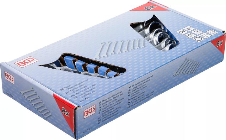 Actual product image BGS Combination Spanner Set 8 - 19 mm 8 pcs. (19 mm, 12 mm, 14 mm, 16 mm, 10 mm, 18 mm, 17 mm, 11 mm, 15 mm, 8 mm, 9 mm, 13 mm)