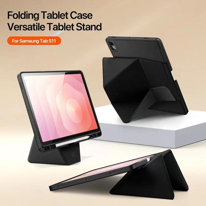 Actual product image Samsung Galaxy Tab S11- Ducis Vers Series, aufstellbares Flip-Etui, Schwarz (Samsung Galaxy Tab S11)