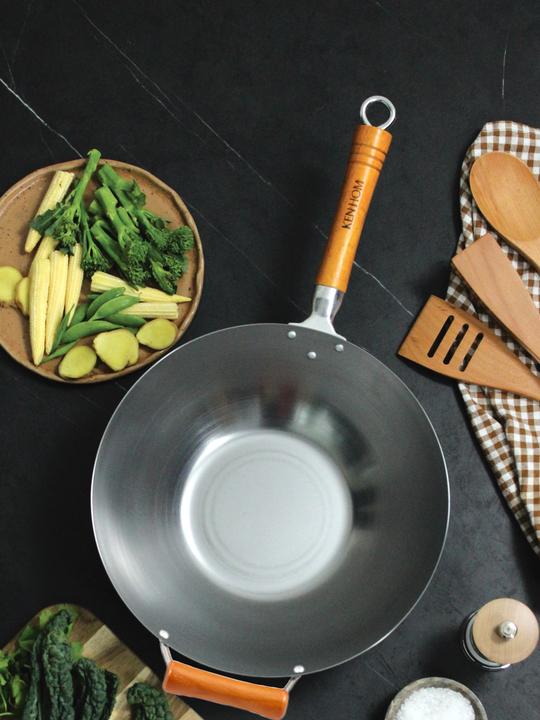 Image du produit Ken Hom Excellence (32 cm, Wok, Acier au carbone)