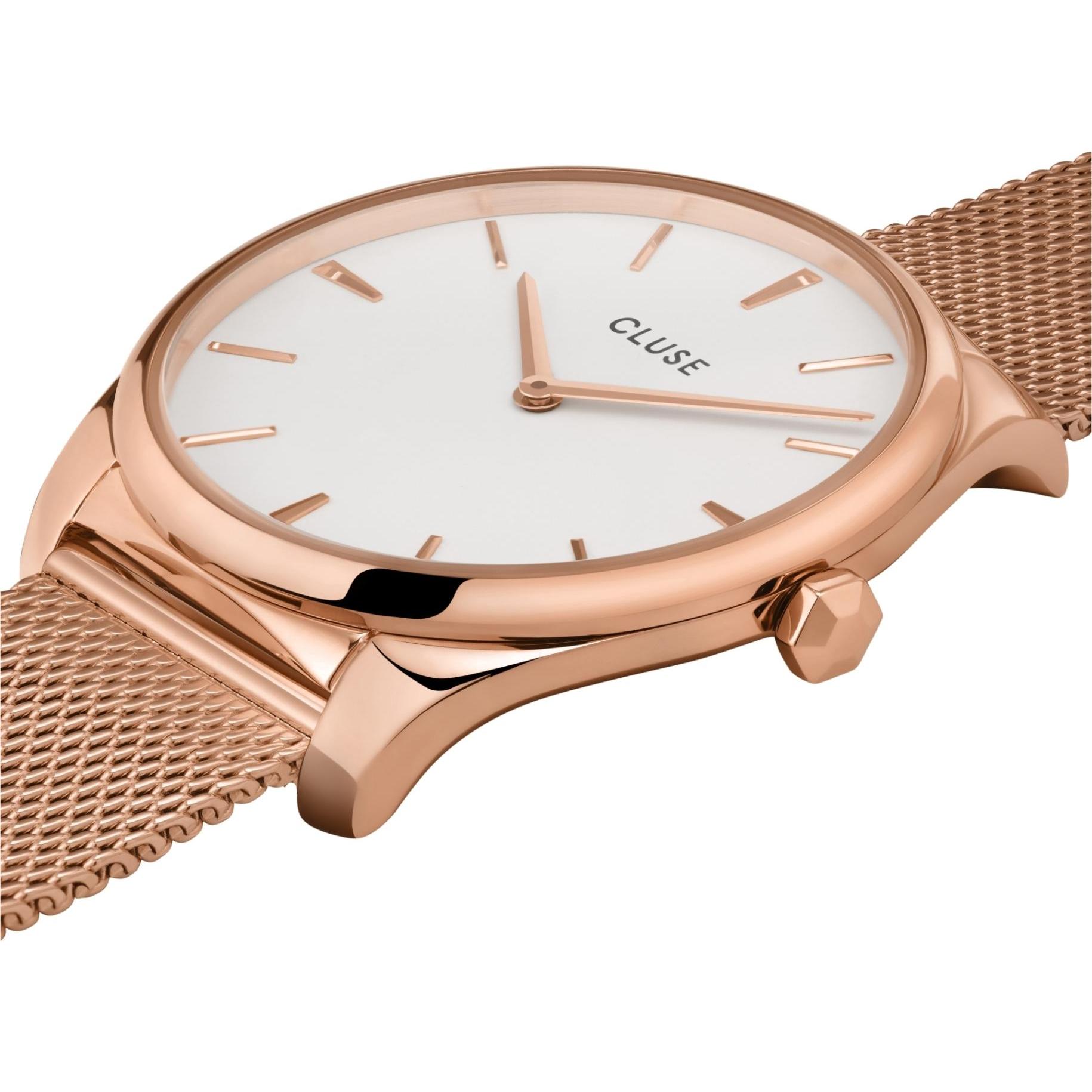 Thumbnail - Cluse, Armbanduhr, Féroce Mesh Rosé, Rosa, (Analoguhr, 36 mm)