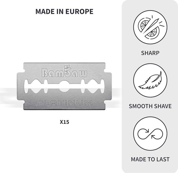 Image du produit Bam Baw Set de rasage cadeau Bambaw noir 4 pièces