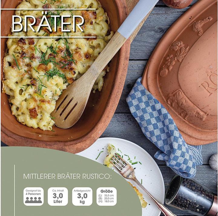 Produktbild Römertopf Rustico (Bräter + Schmortopf, Keramik)