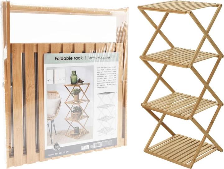 Actual product image Natura Punto Foldable bamboo stand shelf (40 x 33.5 x 93.5 cm)