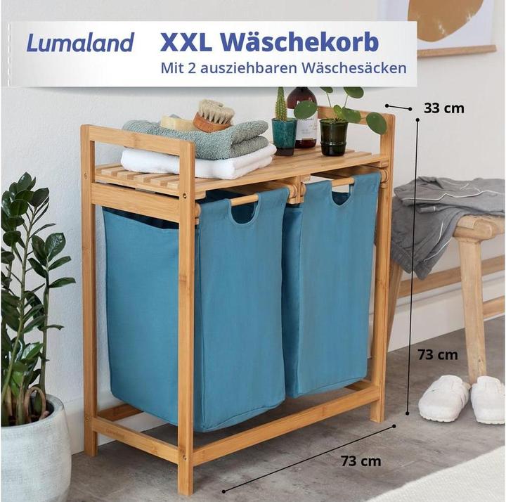 Actual product image Lumaland Wäschekorb (60 l)