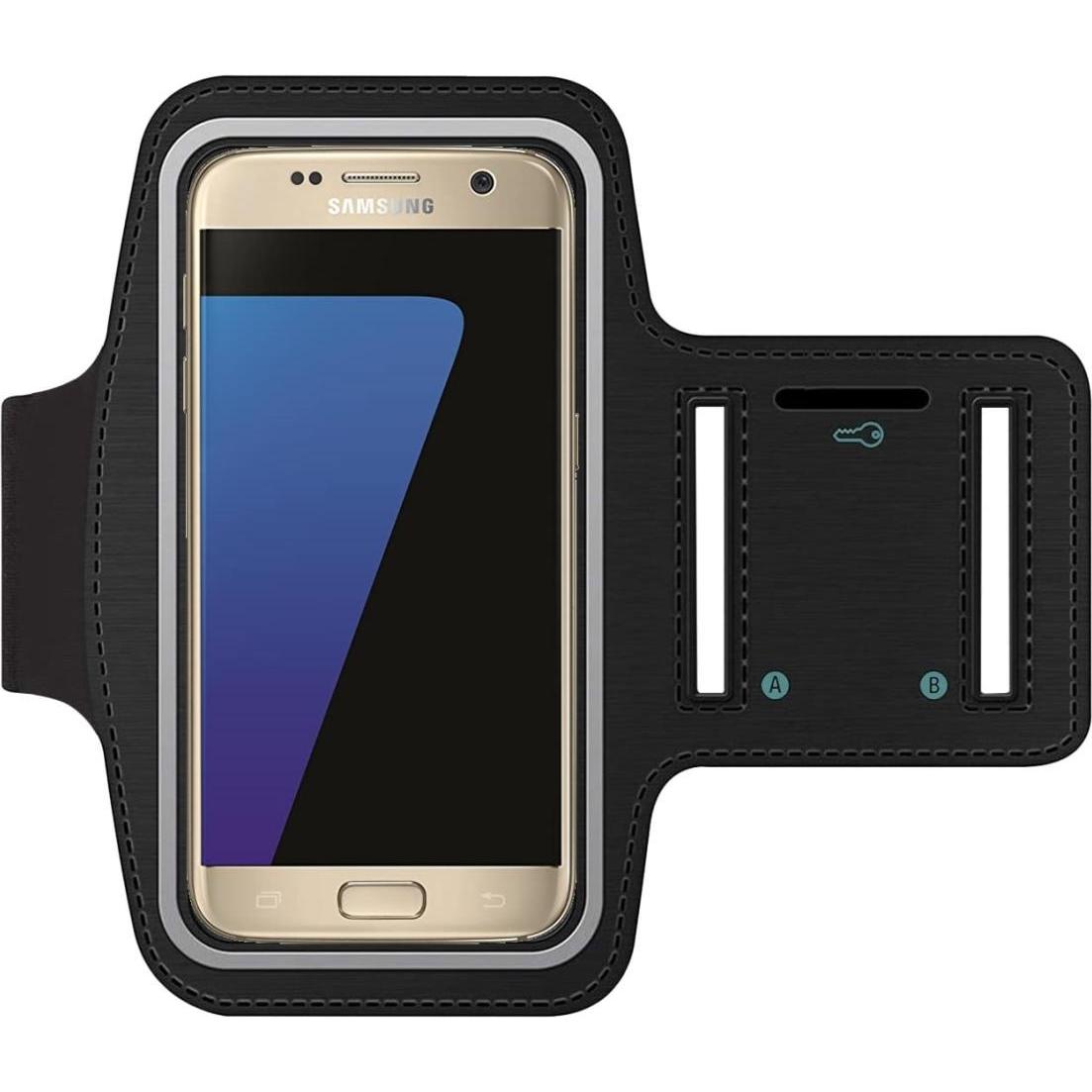 SmartFitness Samsung Galaxy S7 Handy Sport Armband, Smartphone Sportarmband, Schwarz