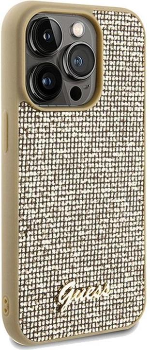 Produktbild Guess GUHCP14XPMSDGSD iPhone 14 Pro Max 6.7" złoty/gold hardcase Disco Metal Script (Apple iPhone 14 Pro Max)