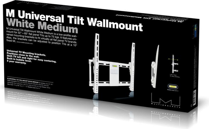 Produktbild Multibrackets Tilt Wallmount Weiss (Wand, 55", 30 kg)