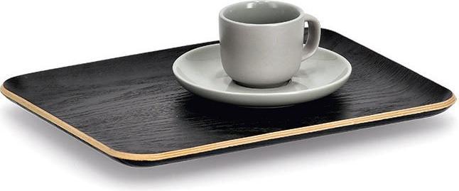 Image du produit Zeller Present Plateau de service, bois/placage wengé, noir