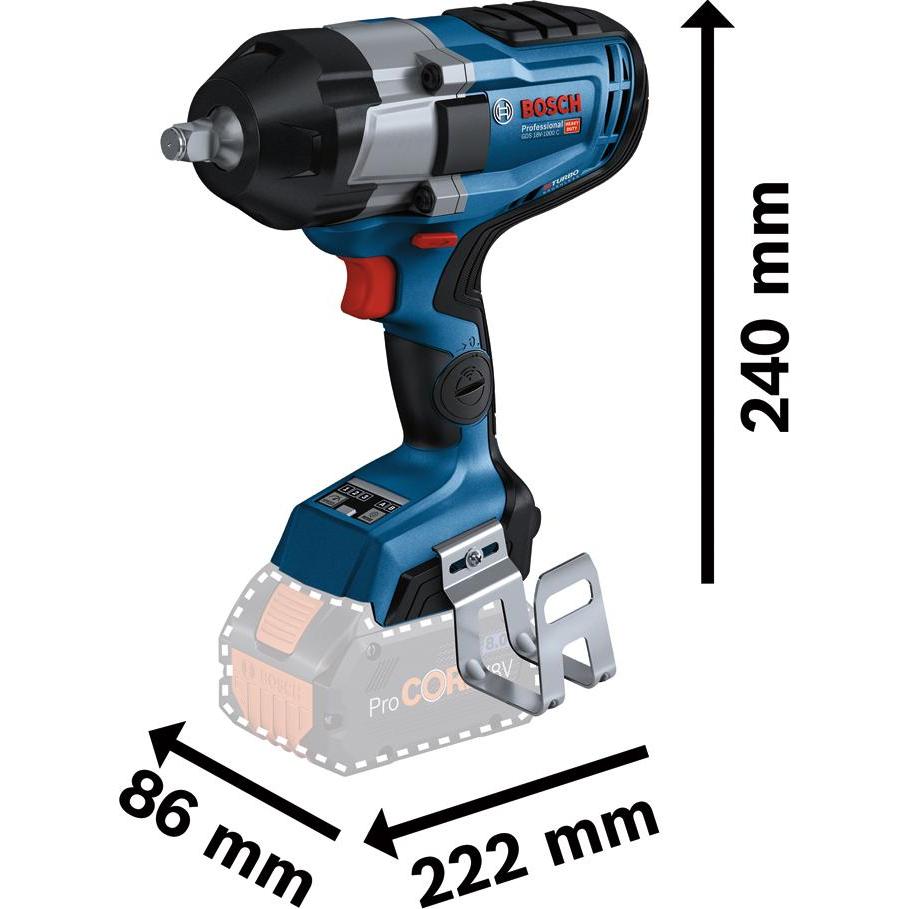 Thumbnail - Bosch Professional, Bohrmaschine + Akkuschrauber, GDS 18V-1000 C (Akkubetrieb)