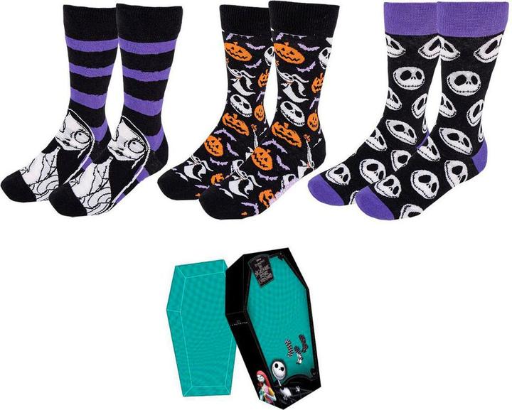 Actual product image Cerda L'Étrange Noël de monsieur Jack pack de 3 chaussettes Icons (pack of 3, 35, 41)