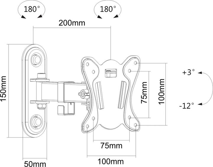 Image du produit Purelink PM-FM11-100 (Mur, 25 kg, 13" - 27")