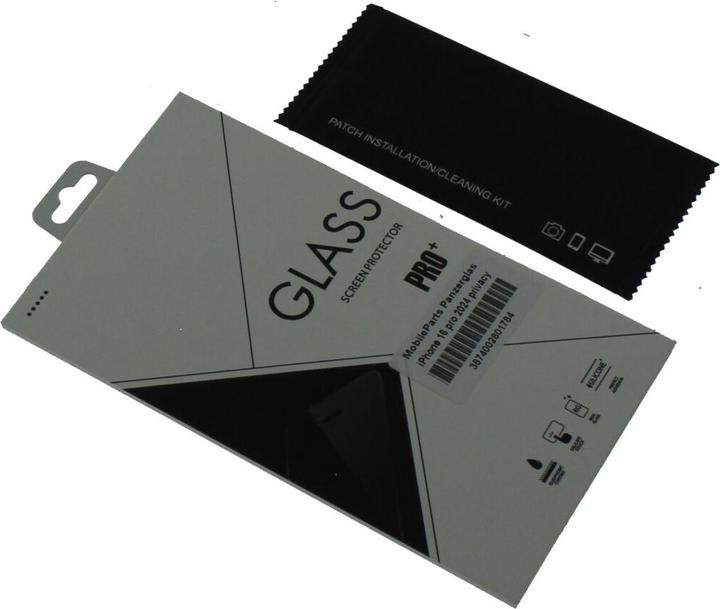 MobileParts Panzerglas (1 Stk., Apple iPhone 16 Pro)