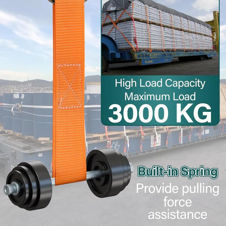 Produktbild Zikenis 4-teiliges Spanngurte mit Ratsche-Set, 3000KG