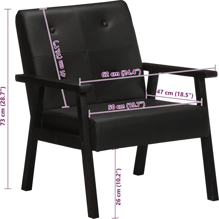 Actual product image vidaXL Sessel