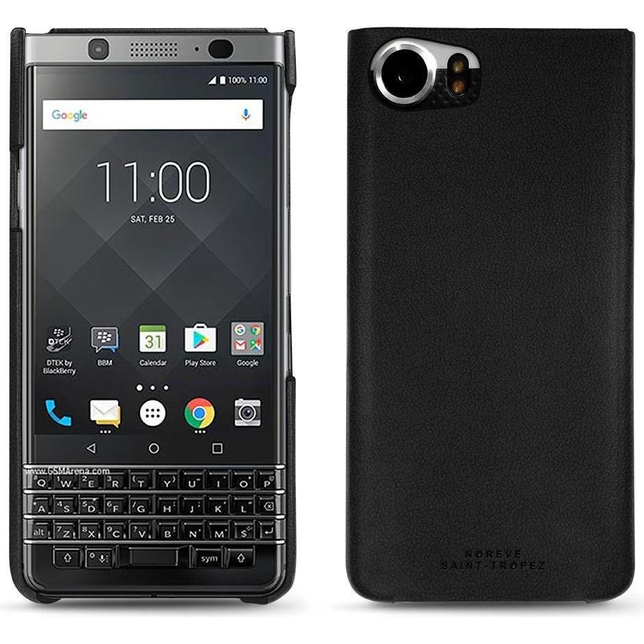 Thumbnail - Noreve Lederschutzhülle (Blackberry KEYone), Smartphone Hülle, Schwarz
