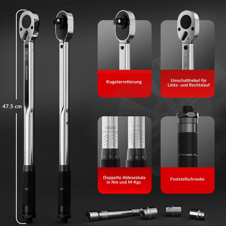 Produktbild Deuba Drehmomentschlüssel (1/2", 40 Nm, 210 Nm)