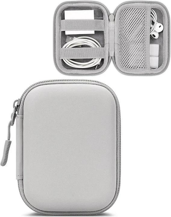 Actual product image Only-Bags.Store Travel Portable Mini Hard Digital Storage Bag Leatherette Headphone Charger Case Data Cable U Disk