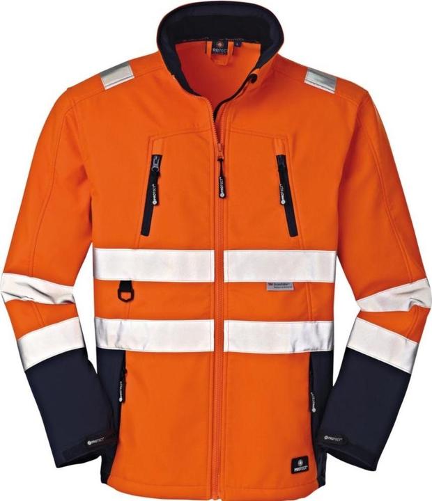 Actual product image Magni 4 Protect High visibility softshell jacket PITTSBURGH 3471 Weatherproof jacket S (S)