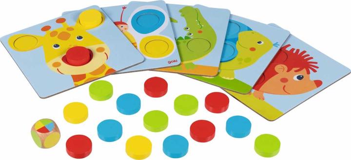 Goki Il mio primo gioco di ordinamento dei colori (Francese, Tedesco, Italiano, Inglese)