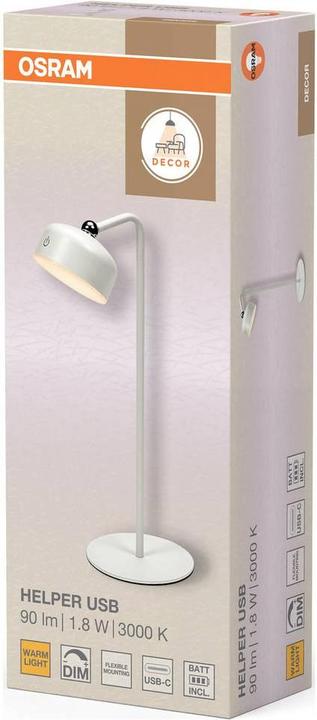 Produktbild Osram HOMELIGHTING DECOR HELPER GADGET 830 USB White 4058075849266 Wandleuchte (140 lm)