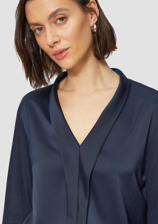 Image du produit S.Oliver T-Shirt Satin-Blusenshirt mit Blende (38)
