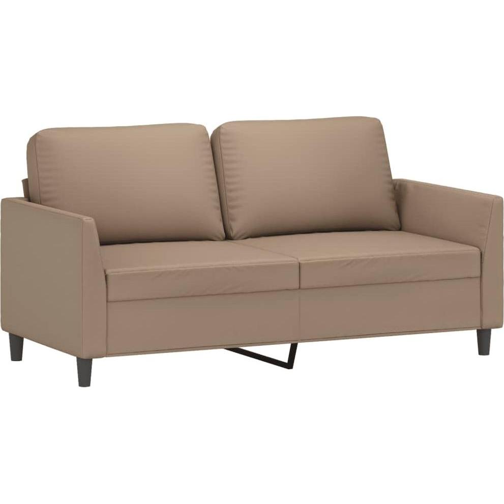 VidaXL, Sofa, 2-Sitzer-Sofa Cappuccino-Braun 140 cm Kunstleder,Farbe (2-Sitzer)
