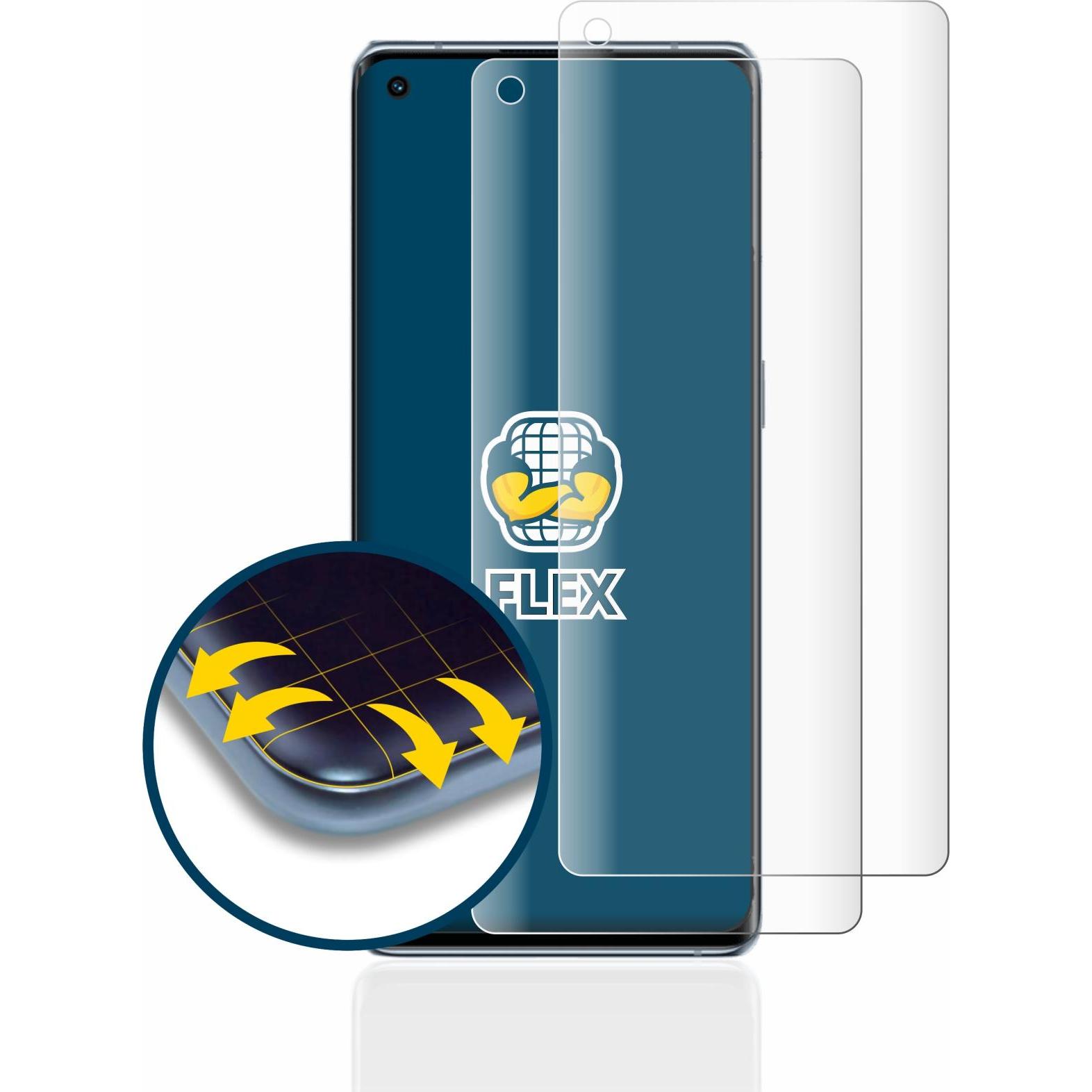 Thumbnail - BROTECT Full-Cover Displayschutz (2 Stück, Oppo Reno 6 Pro 5G), Smartphone Schutzfolie, Transparent