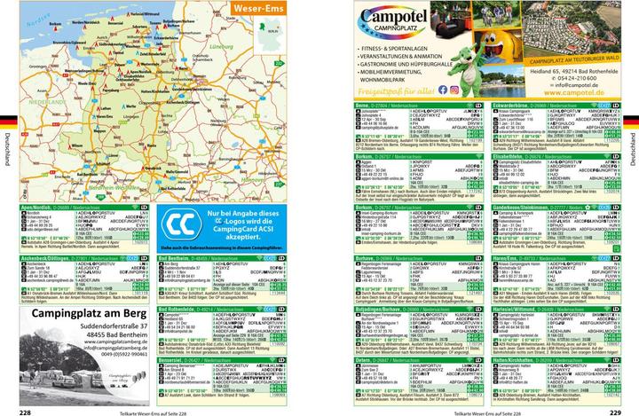 Immagine prodotto HV ACSI Campingf Europa 2024 (Tedesco, Hallwag, ACSI, 2023)