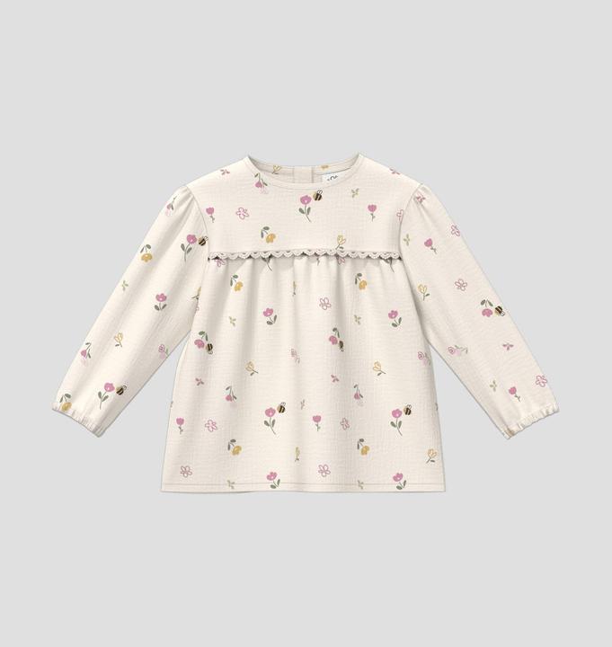 Immagine prodotto s.Oliver Double Cloth Bluse mit All-over-Print und Puffärmeln im A-Shape (92)