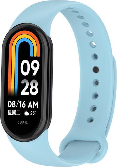 Actual product image OEM Mi Band 9 / M9 / 8 / M8 (9) Silikonarmband, HELLBLAU (Silicone)
