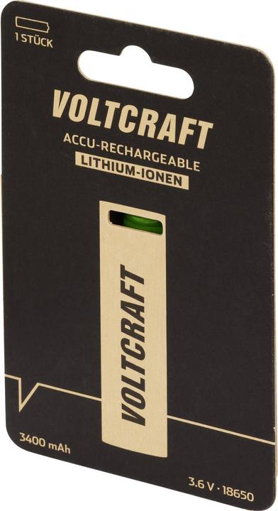 Actual product image Voltcraft Rechargeable battery (1 pcs., 18650, 3400 mAh)