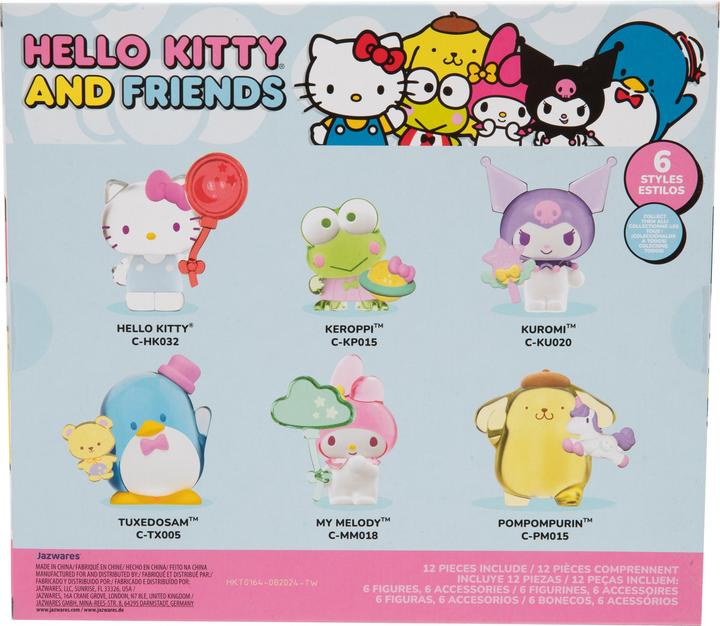 Immagine prodotto Giochi Preziosi Hello Kitty 2-Inch Figure 6 Pack - Set di mini figure da collezione con disegni adorabili, perfette