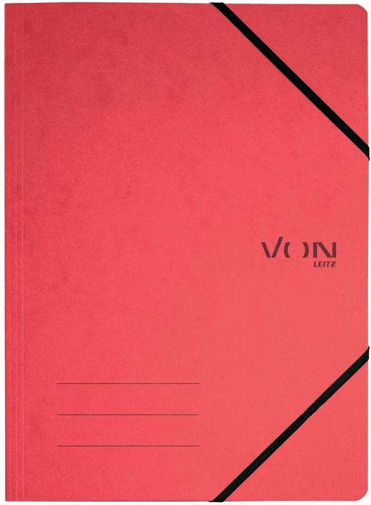 Produktbild von Gummibandmappe A4, Rot, 5 Stück (A4, 5x)