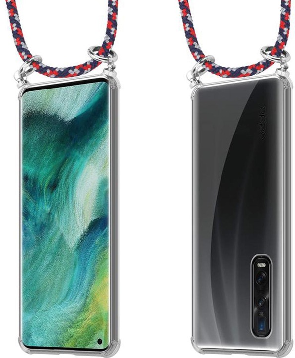 Produktbild Cadorabo TPU Handy Kette SILBER Cover
