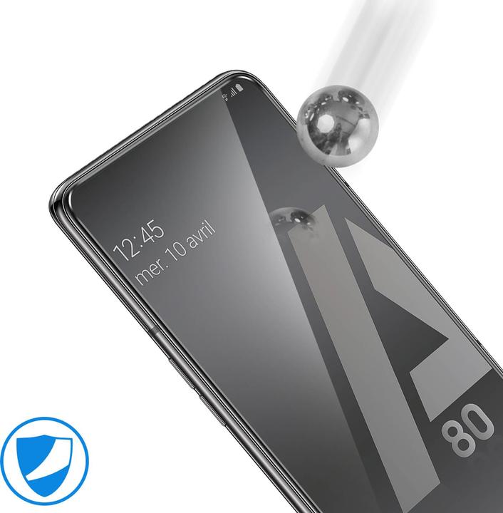 Actual product image Avizar Crystal clear film, glass screen protector (1 Piece, Samsung Galaxy A80)