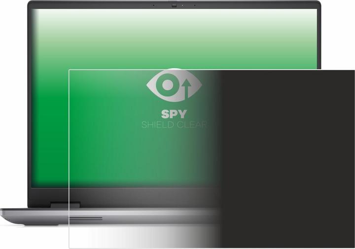 Actual product image upscreen Spy Shield Clear Premium Privacy Screen Protector for Dell Precision 7680 Non-Touch (16", 16 : 10)