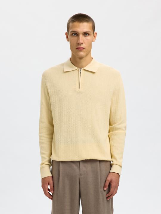 Produktbild Selected 100% Baumwoll Langarm-Poloshirt (S)