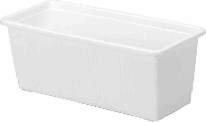 Geli Bloembak Standaard Plastic 60x17x14 cm wit (17 cm)