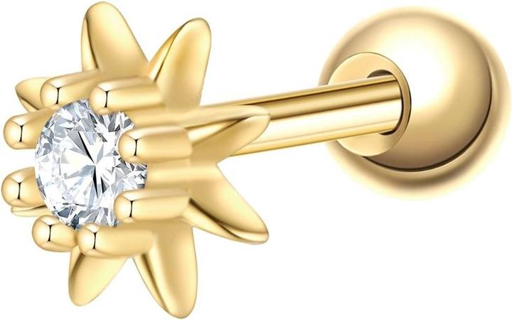 Image du produit Glanzstücke München Clou d'oreille femme fleur en argent sterling - 37352 (Argent Sterling)
