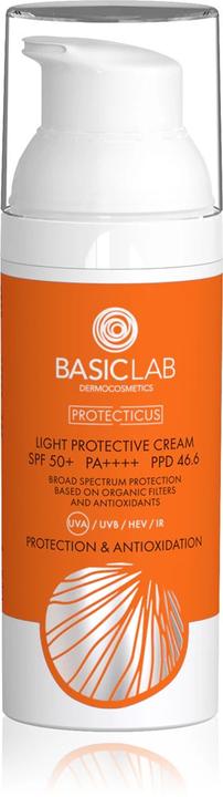 Produktbild BasicLab Protectius Prevention And Antioxidant Spf50+ Light Protective Face Cream 50Ml (Sonnencreme, SPF 50+, 50 ml)