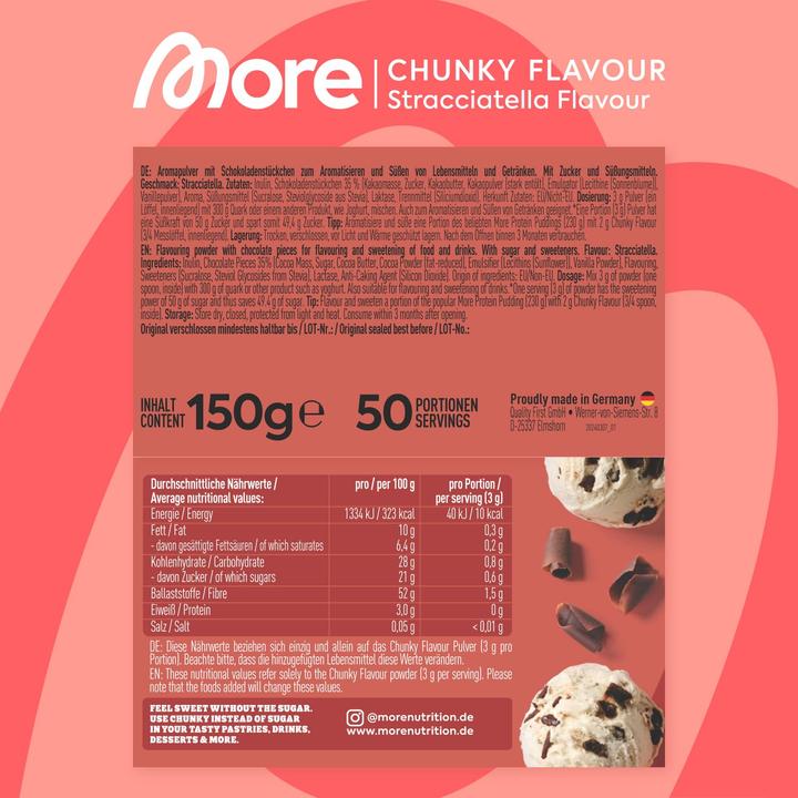 Produktbild More Nutrition Chunky (Stracciatella, 1 Stk., 150 g)