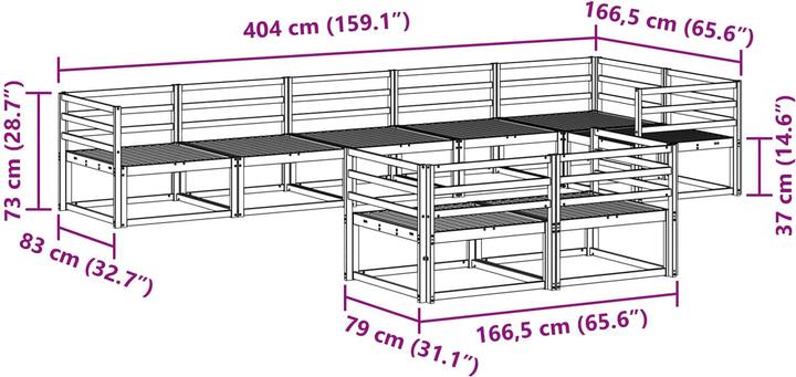 Produktbild vidaXL Outdoor-Sofa