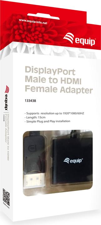 Produktbild equip DisplayPort auf HDMI (HDMI, 15 cm)