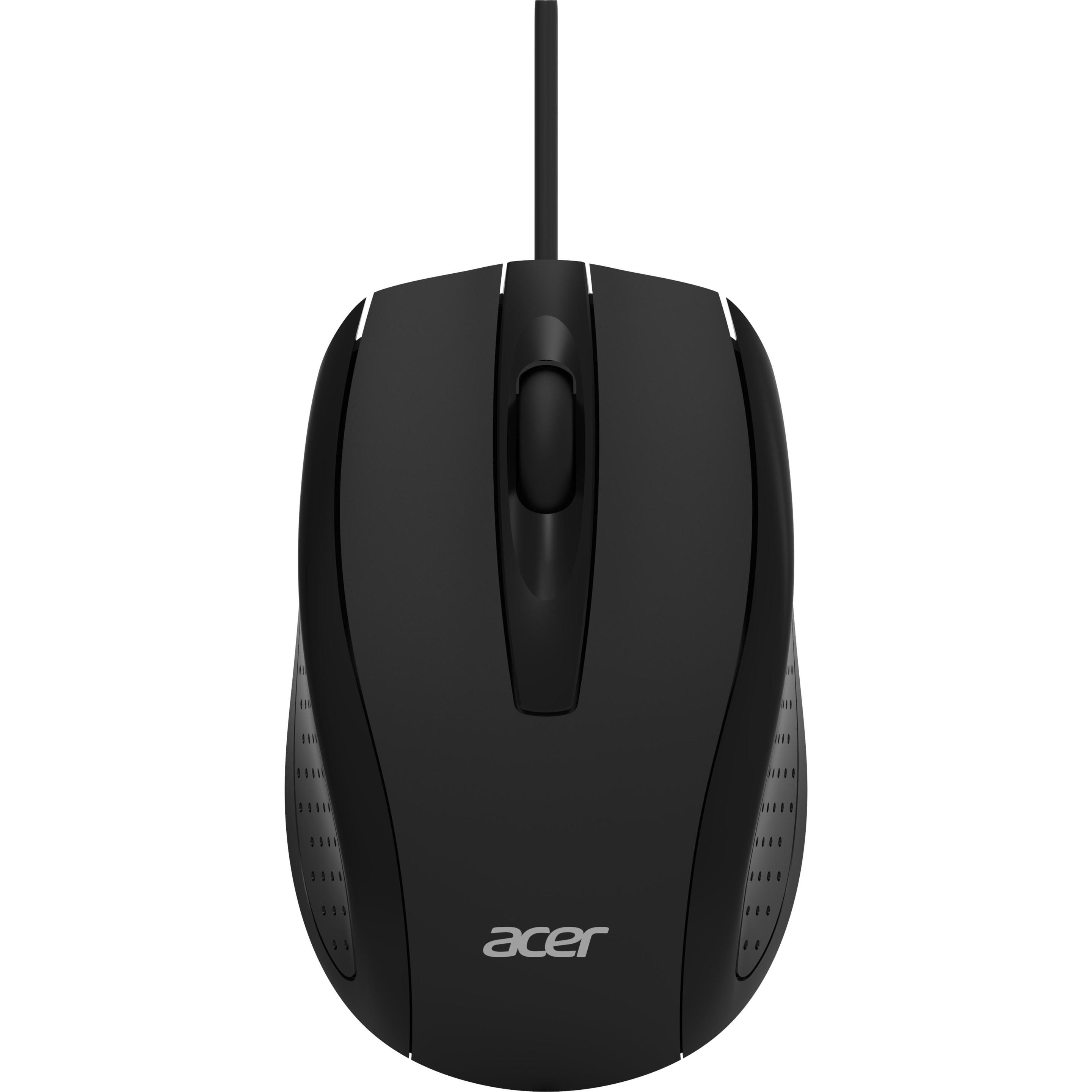 Acer Wired Optical Mouse (Kabelgebunden), Maus, Schwarz