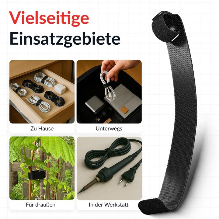 Immagine prodotto Label-the-cable LTC Klettkabelbinder ProBasic50er Set z Bündeln & Ordnen sch (Fascette in velcro, 170 mm, 50 pz.)